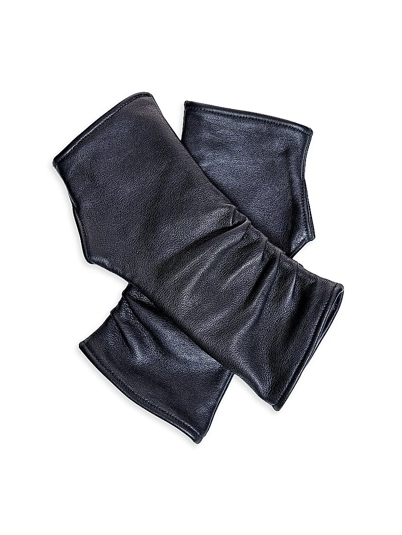 Leather Fingerless Gloves