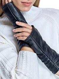 Leather Fingerless Gloves