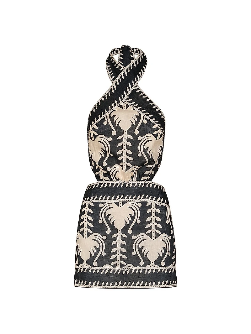 Tide Strength Halter Minidress