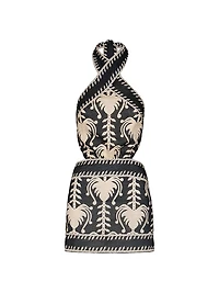 Tide Strength Halter Minidress