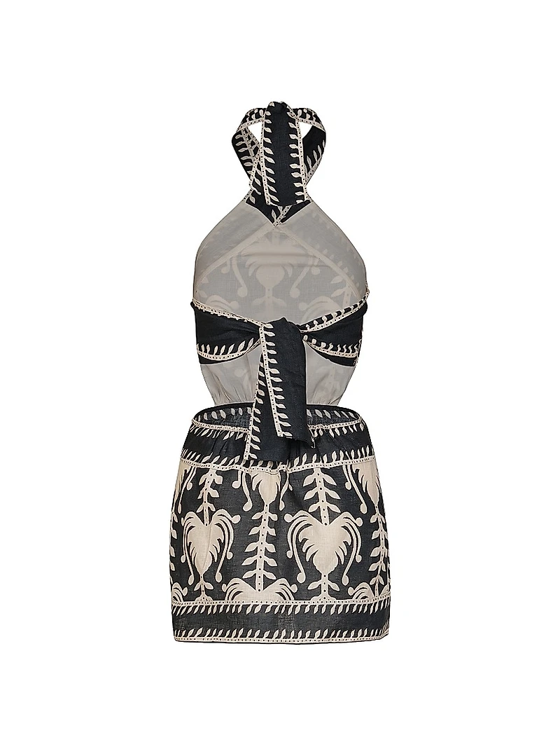 Tide Strength Halter Minidress