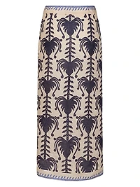 Deep Blue Sea Midi-Skirt