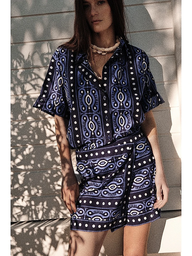 Salty Promises Printed Shirt