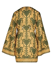 Wild Savannah Embellished Printed Tunic Minidress