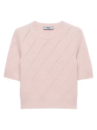 Short Sleeved Cashmere Sweater