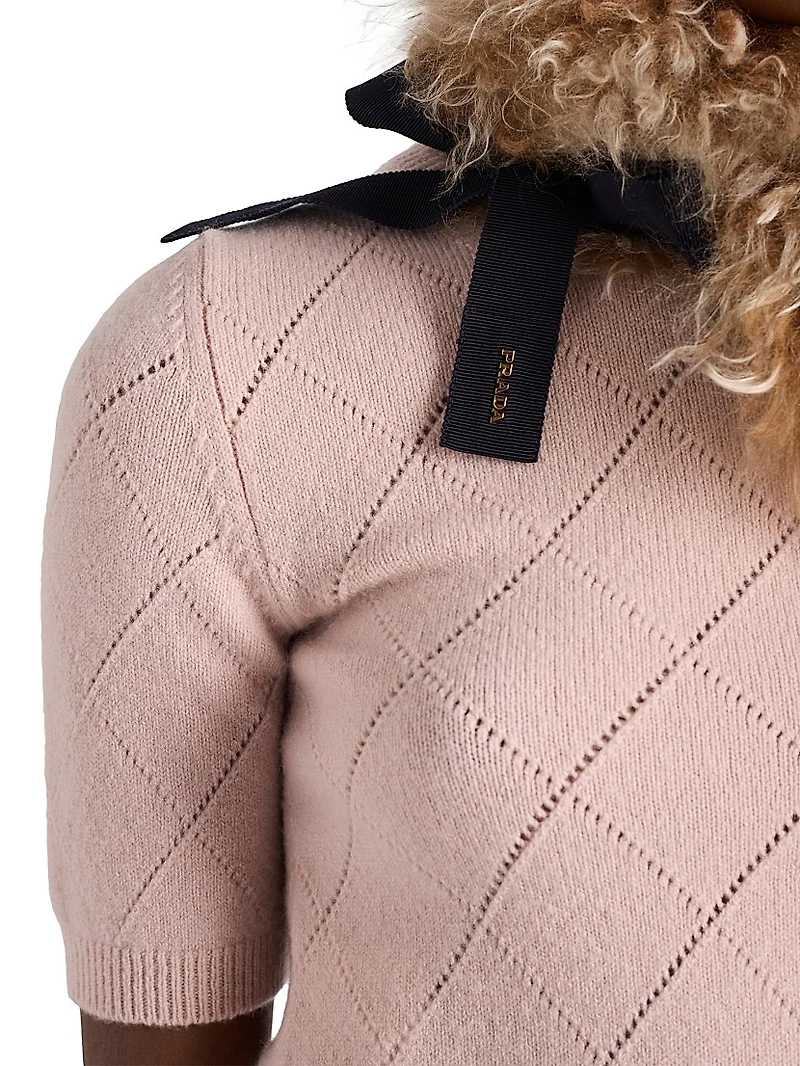 Short Sleeved Cashmere Sweater