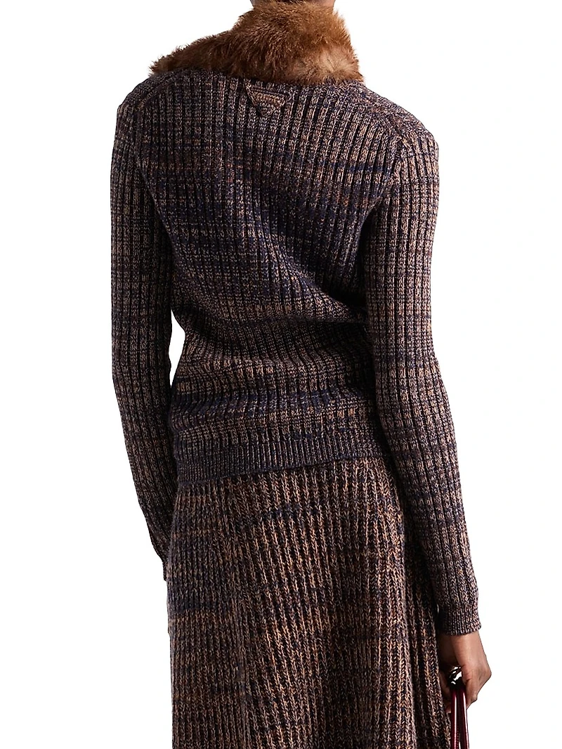 Mouline Wool Cardigan