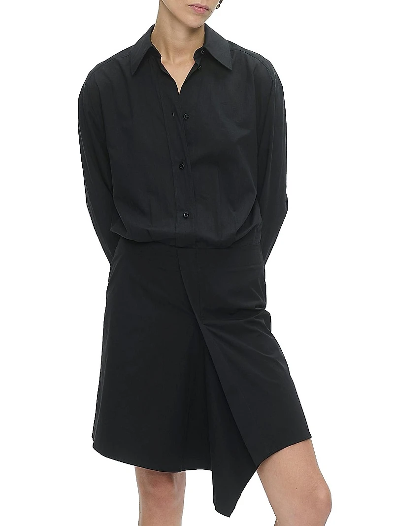 Gemmini Wrap Shirt Dress