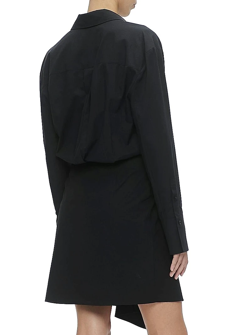 Gemmini Wrap Shirt Dress