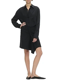 Gemmini Wrap Shirt Dress