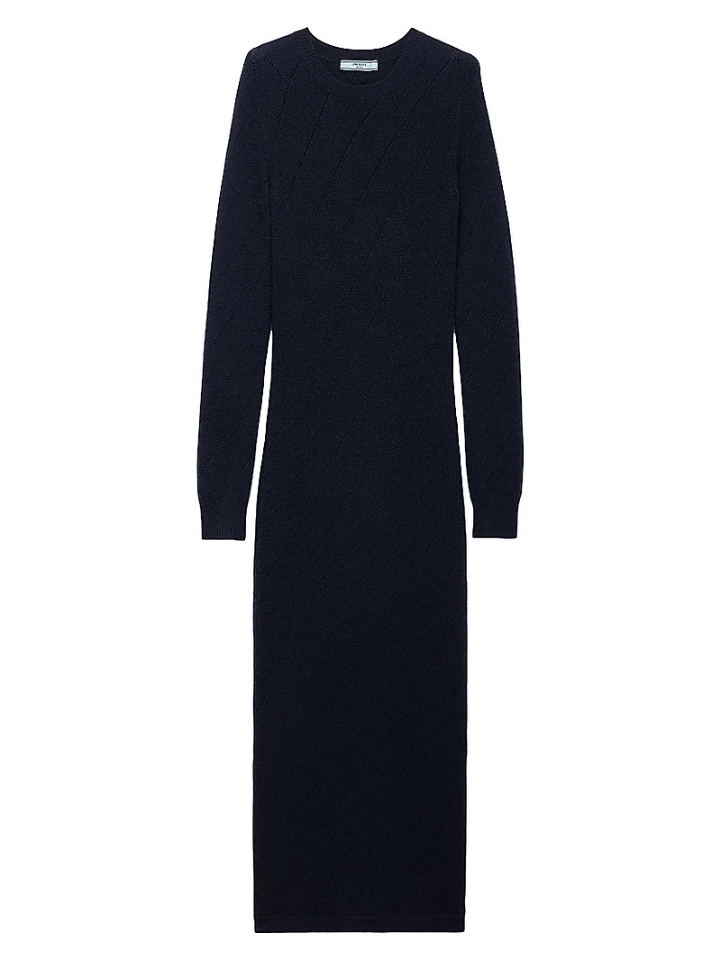 Openwork Cashmere Knit Dress