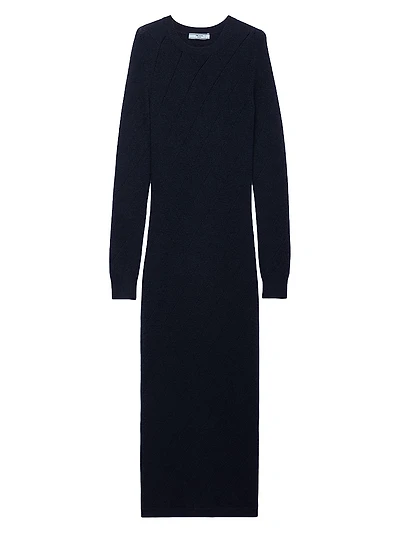 Openwork Cashmere Knit Dress
