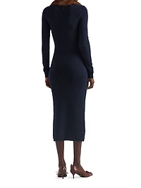 Openwork Cashmere Knit Dress