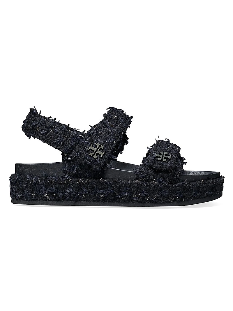 Kira Bouclé Tweed Sandals