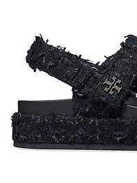 Kira Bouclé Tweed Sandals