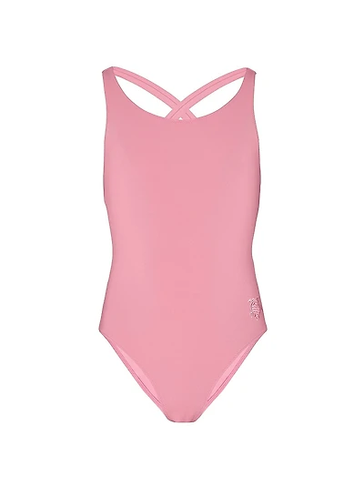 Little Girl's & Crisscross-Back One-Piece Swimsuit
