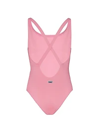 Little Girl's & Crisscross-Back One-Piece Swimsuit