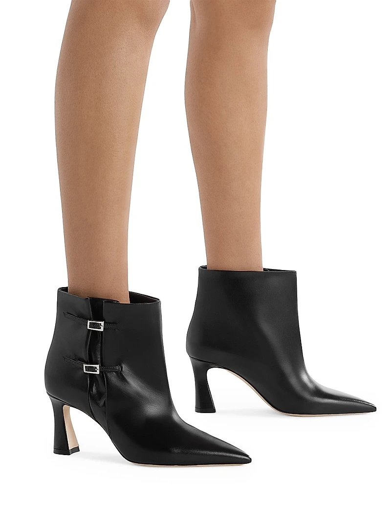 Norma 70MM Leather Ankle Boots