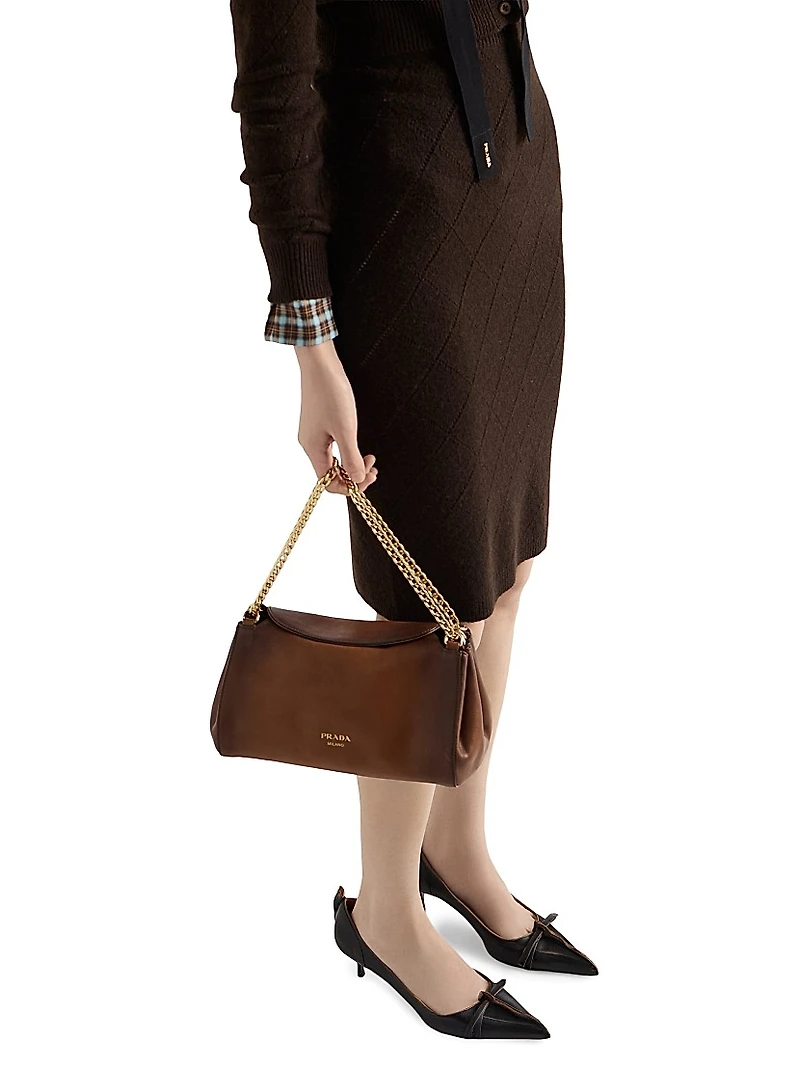 Openwork Cashmere Knit Skirt