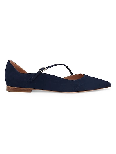 Bettina Suede Flat Pumps