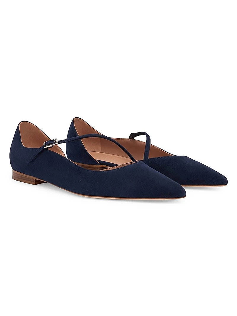 Bettina Suede Flat Pumps