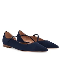 Bettina Suede Flat Pumps