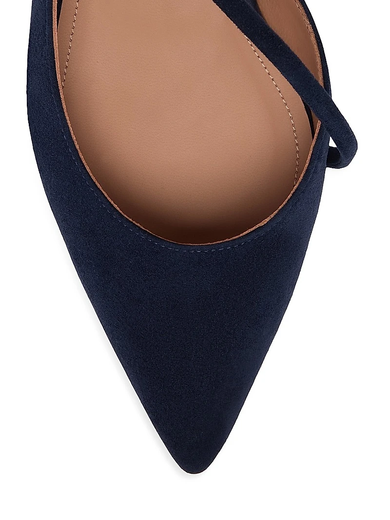 Bettina Suede Flat Pumps