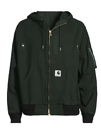 Sacai x Carhartt WIP Washed Duck Hooded Jacket