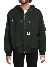 Sacai x Carhartt WIP Washed Duck Hooded Jacket