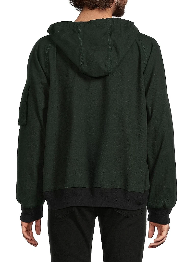 Sacai x Carhartt WIP Washed Duck Hooded Jacket