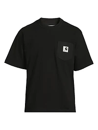 Sacai x Carhartt WIP Patch Pocket Cotton T-Shirt