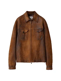 Waxed Suede Leather Jacket