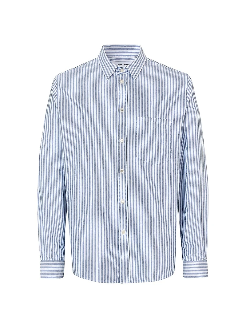 Saryan Striped Cotton Button-Front Shirt