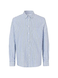Saryan Striped Cotton Button-Front Shirt
