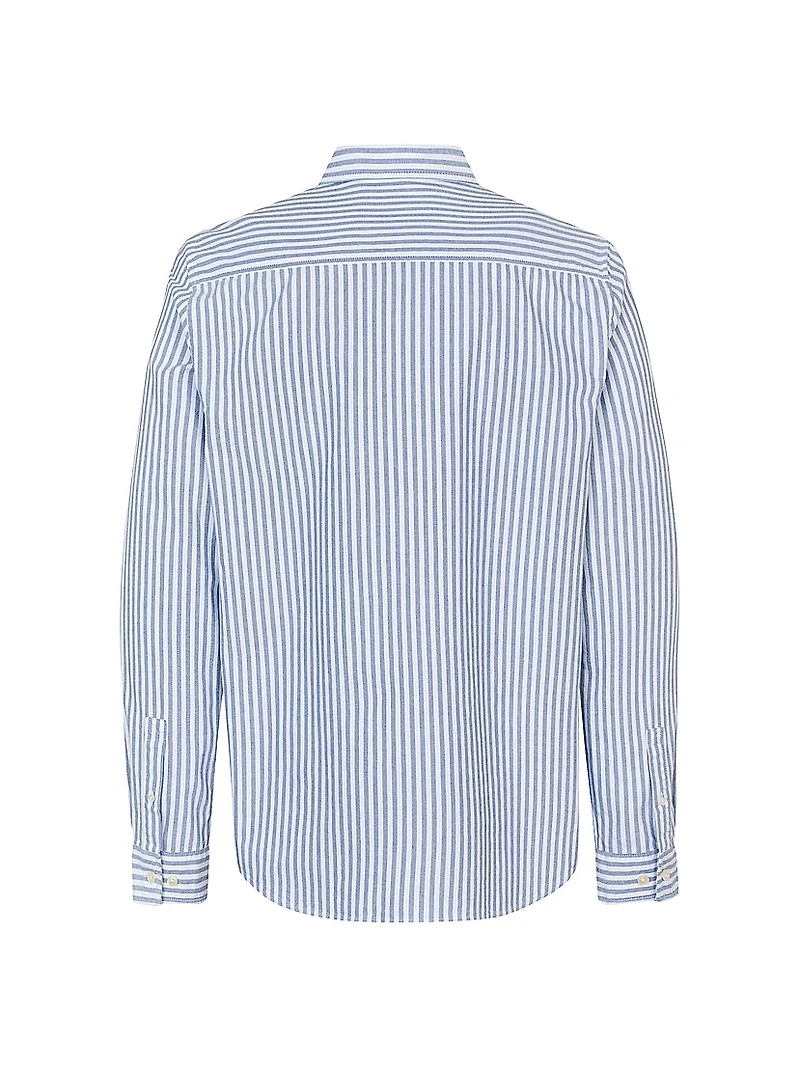 Saryan Striped Cotton Button-Front Shirt