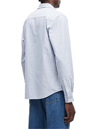 Saryan Striped Cotton Button-Front Shirt