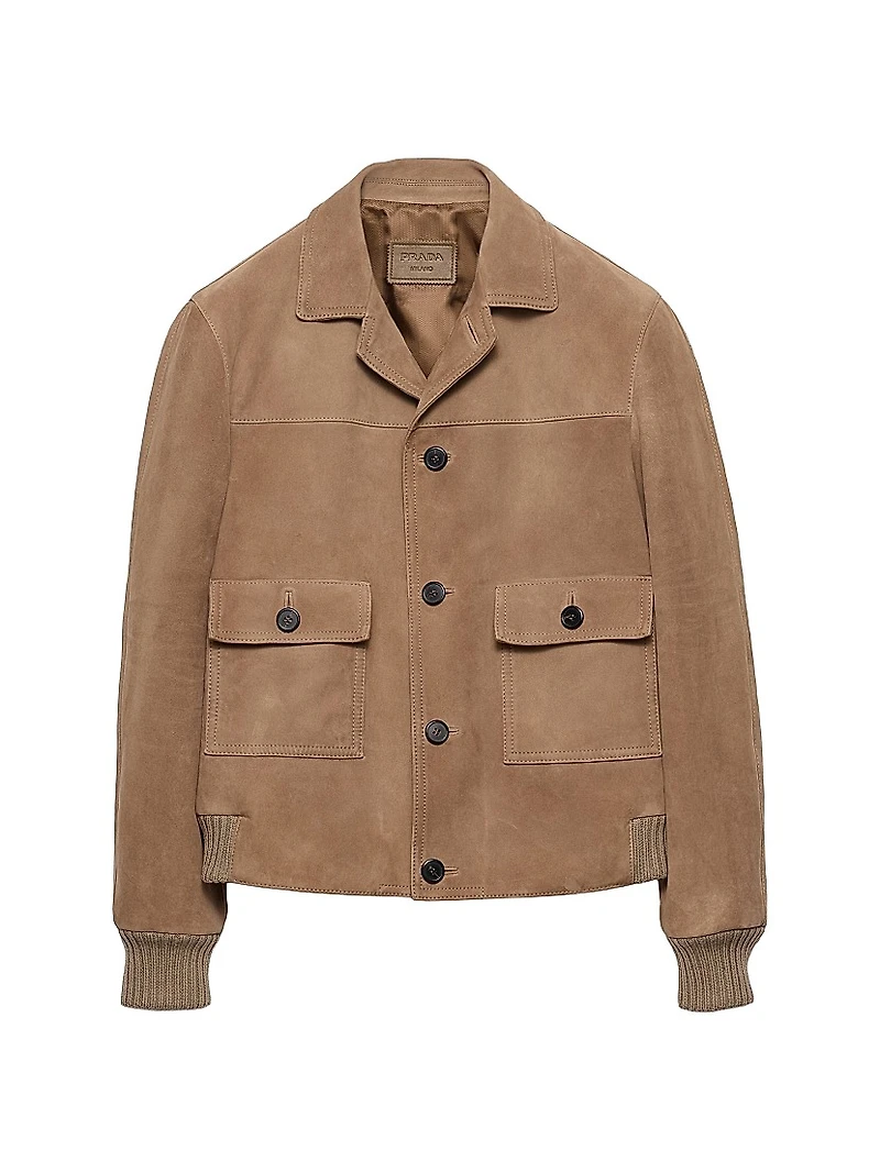 Suede Bomber Jacket
