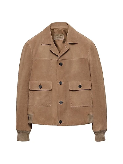 Suede Bomber Jacket