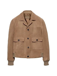 Suede Bomber Jacket