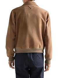 Suede Bomber Jacket