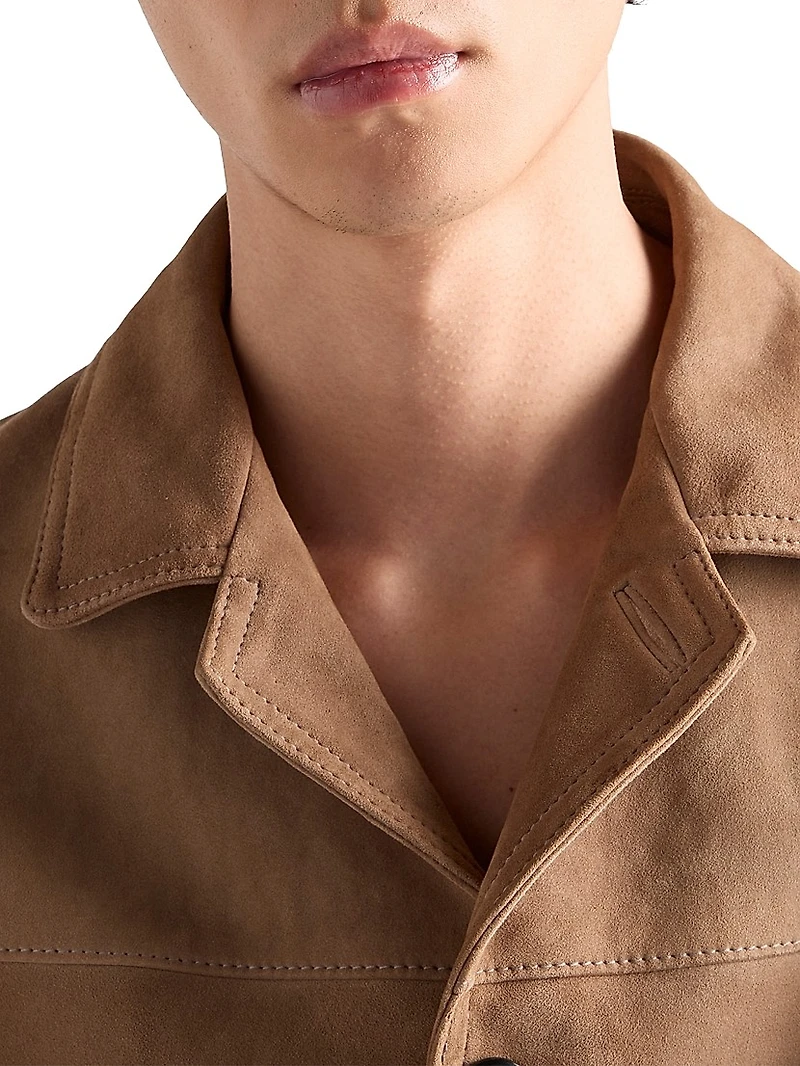 Suede Bomber Jacket