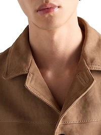 Suede Bomber Jacket