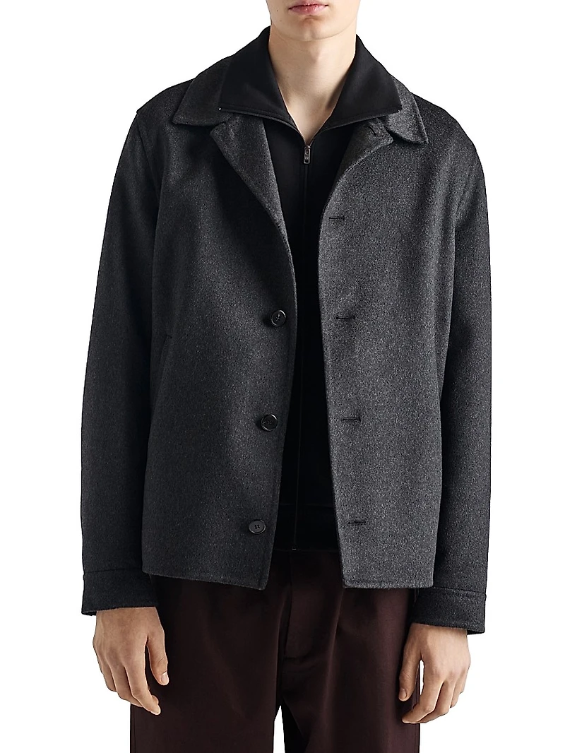 Technical Cotton Blouson Jacket