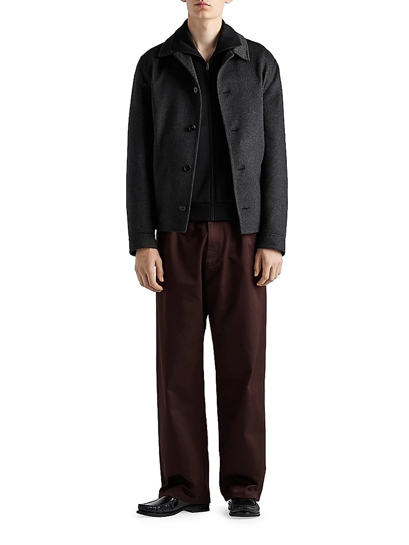 Technical Cotton Blouson Jacket