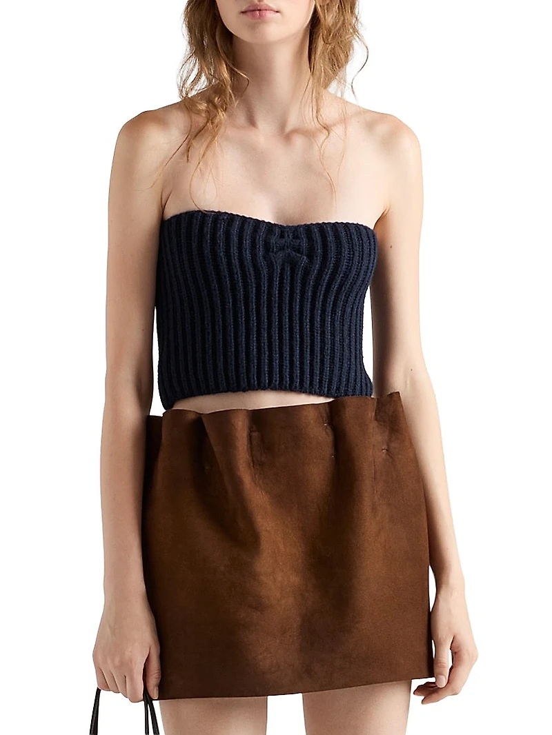 Cashmere and Wool Bandeau Top