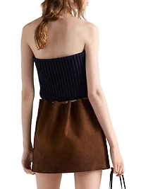 Cashmere and Wool Bandeau Top