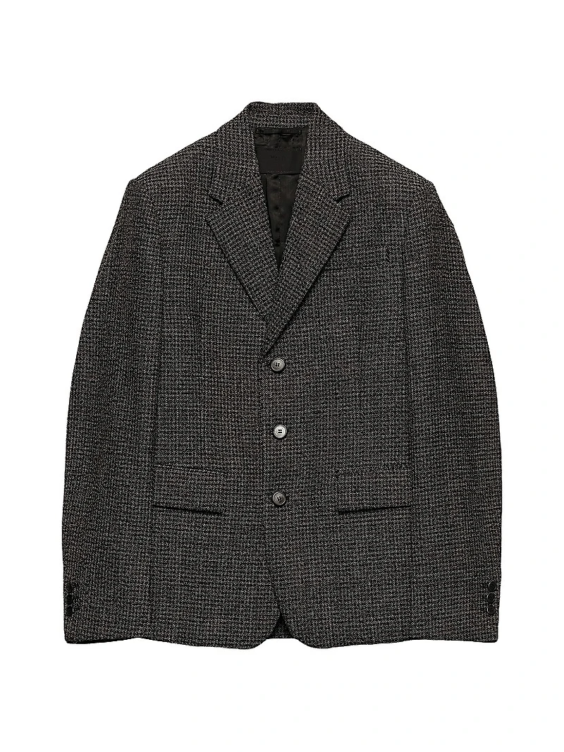 Single-Breasted Wool Jacket