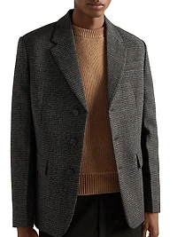 Single-Breasted Wool Jacket