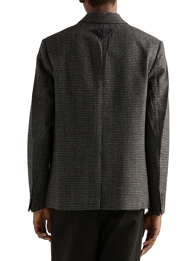 Single-Breasted Wool Jacket