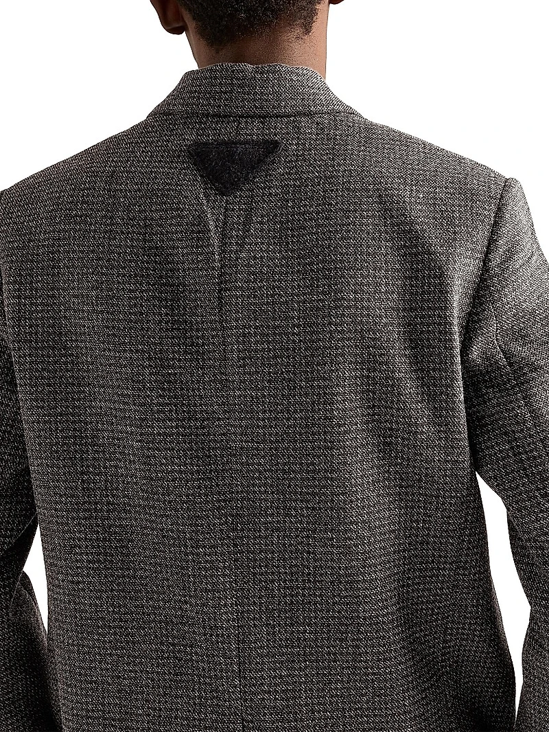Single-Breasted Wool Jacket